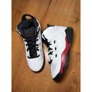 Jordan 6-17-23 Kids 428819-100 White Gym Red Black Shoes Kids 12c